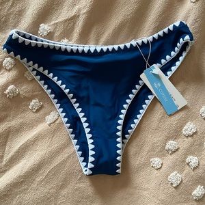 NWT Cupshe teal crochet bikini bottom